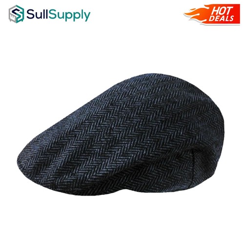 Men adjustable tweed newsboy - tweed,